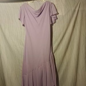 Liz Baker lilac formal ruffled gown sz 18